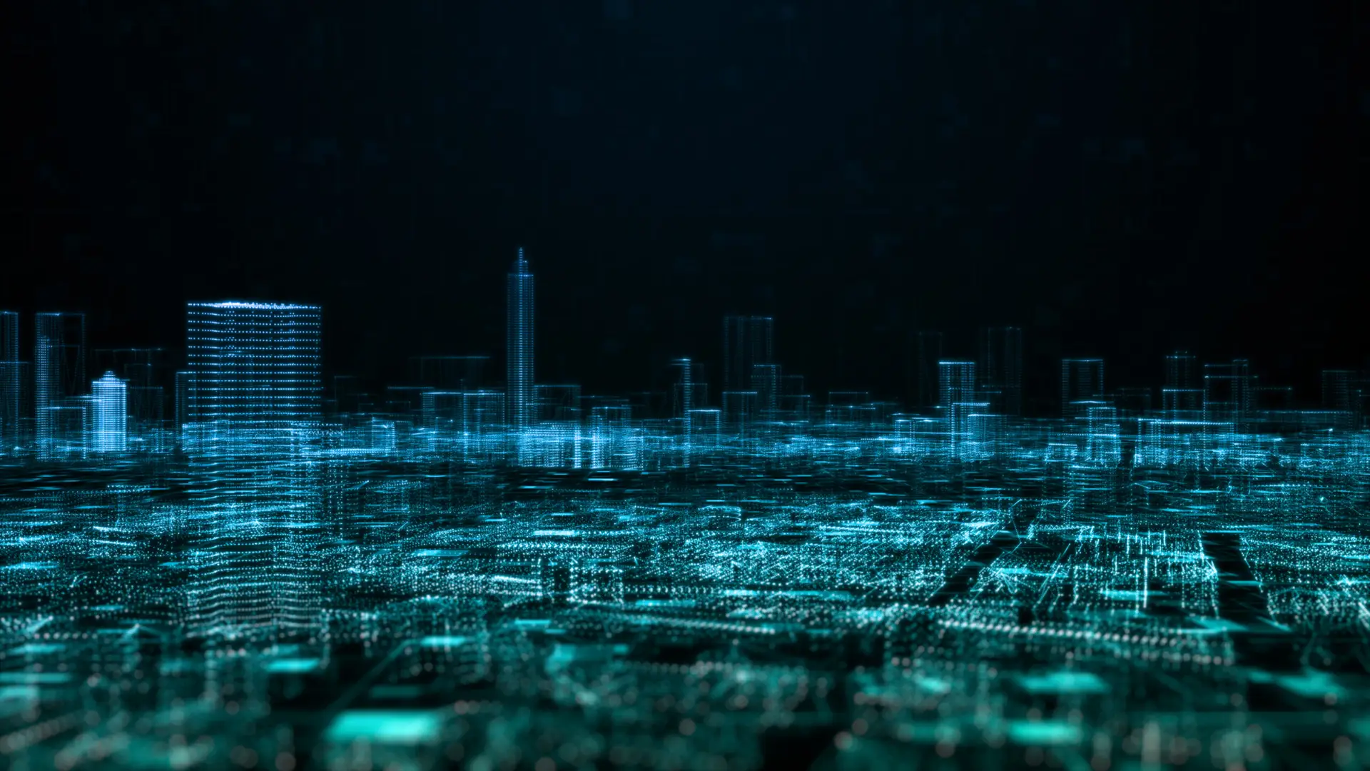 Digital city of cybersecurity digital data of futuristic and technology of the internet and big data of cloud computing using artificial intelligence, 5g connection data analysis background concept.